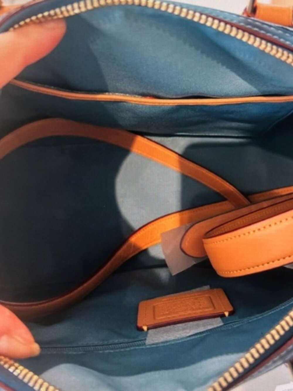 Coach Rowan Satchel Bag In Signature Denim Canvas NWT CY699 - Picture 5 of 6